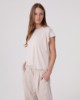 T-Shirt In Viscosa Over • Beige
