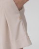 Shorts Con Risvolto E Pences • Beige