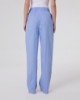 Pantalone Dritto Rigato In Cotone • Azzurro