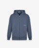 Felpa Cappuccio Fullzip Con Stampa • Grigio Venere