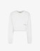 Felpa Corta Paricollo Basica • Off White