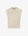 Felpa Smanicata Raglan Con Spacchi Laterali • Beige