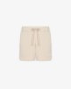 Shorts Corto In Felpa Con Spacchetti Laterali • Beige