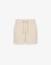 Shorts Corto In Felpa Con Spacchetti Laterali • Beige