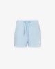 Shorts Corto In Felpa Con Spacchetti Laterali • Azzurro Pastello