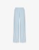 Pantalone In Viscosa Morbido Con Nervature Sul Davanti • Azzurro Pastello