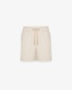 Shorts In Viscosa Taglio Vivo Al Fondo • Beige