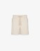 Shorts In Viscosa Taglio Vivo Al Fondo • Beige