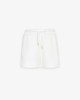 Short In Viscosa Con Inserti In Raso • Off White