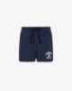 Shorts In Felpa Con Spacchi Laterali • Blu