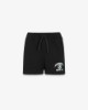 Shorts In Felpa Con Spacchi Laterali • Nero