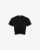 T-Shirt In Bielastico Con Arricciature Davanti • Nero