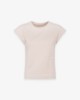 T-Shirt Mezza Manica In Costina • Nude
