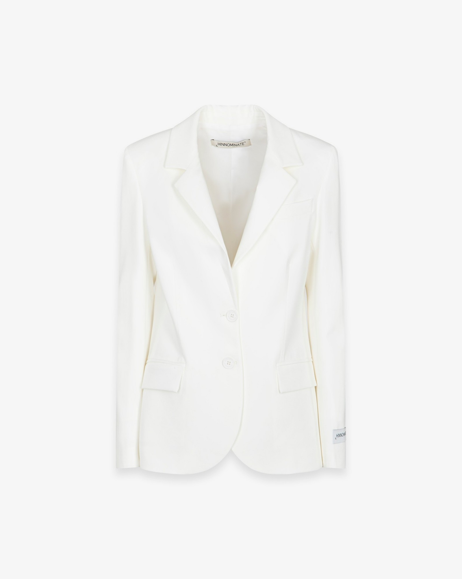 Giacca Monopetto Con Spalline • Bianco