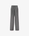 Pantalone Dritto Con Pences Con Cinto Logato • Grigio Melange