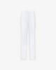 Pantalone Over Con Pences E Coulisse • Bianco