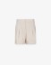 Shorts Con Risvolto E Pences • Beige