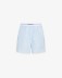 Bermuda In Cotone Con Elastico In Vita Logato • Azzurro