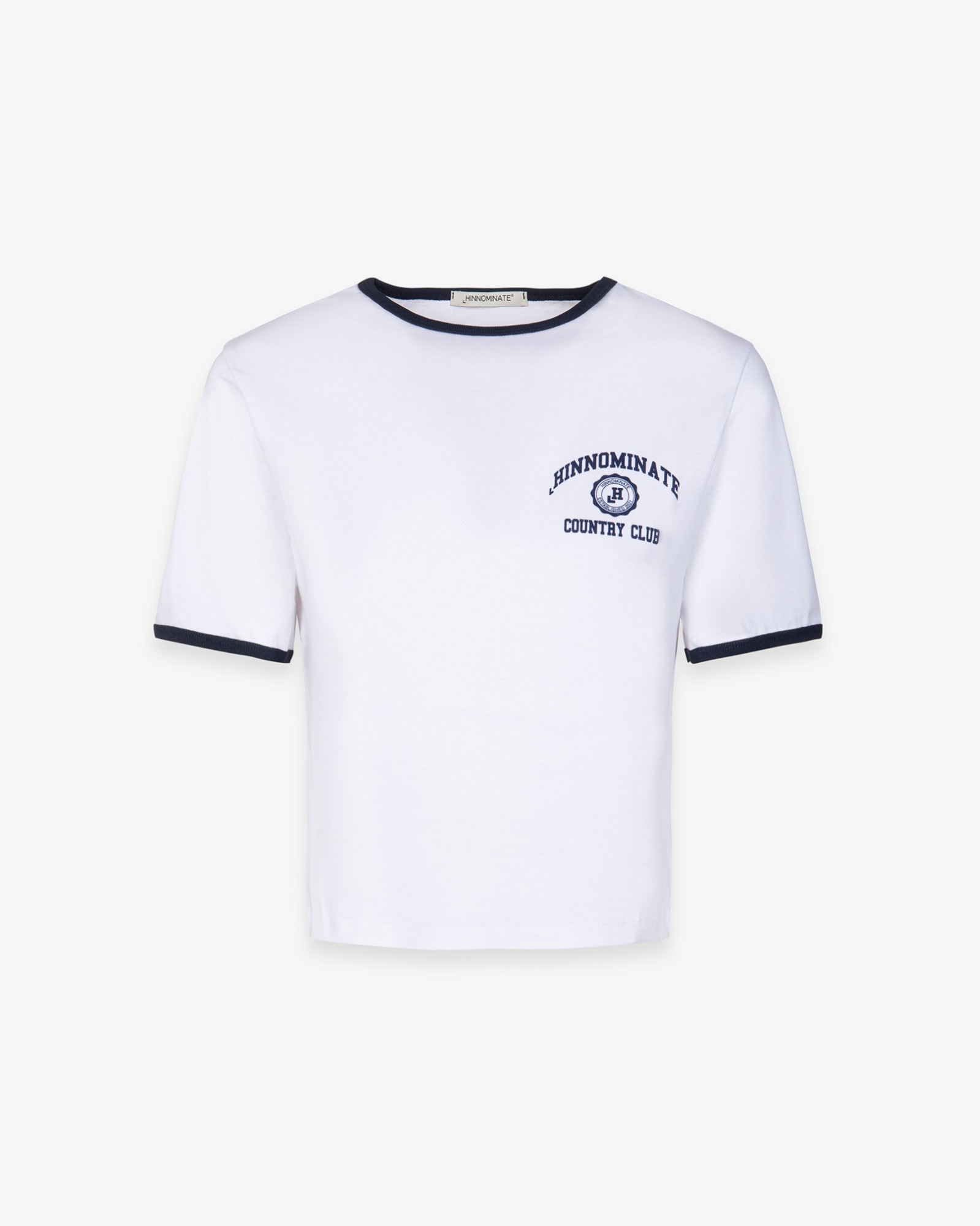 Picture of Jersey T-Shirt with Contrasting Collar and Sleeve Edges • Optical White