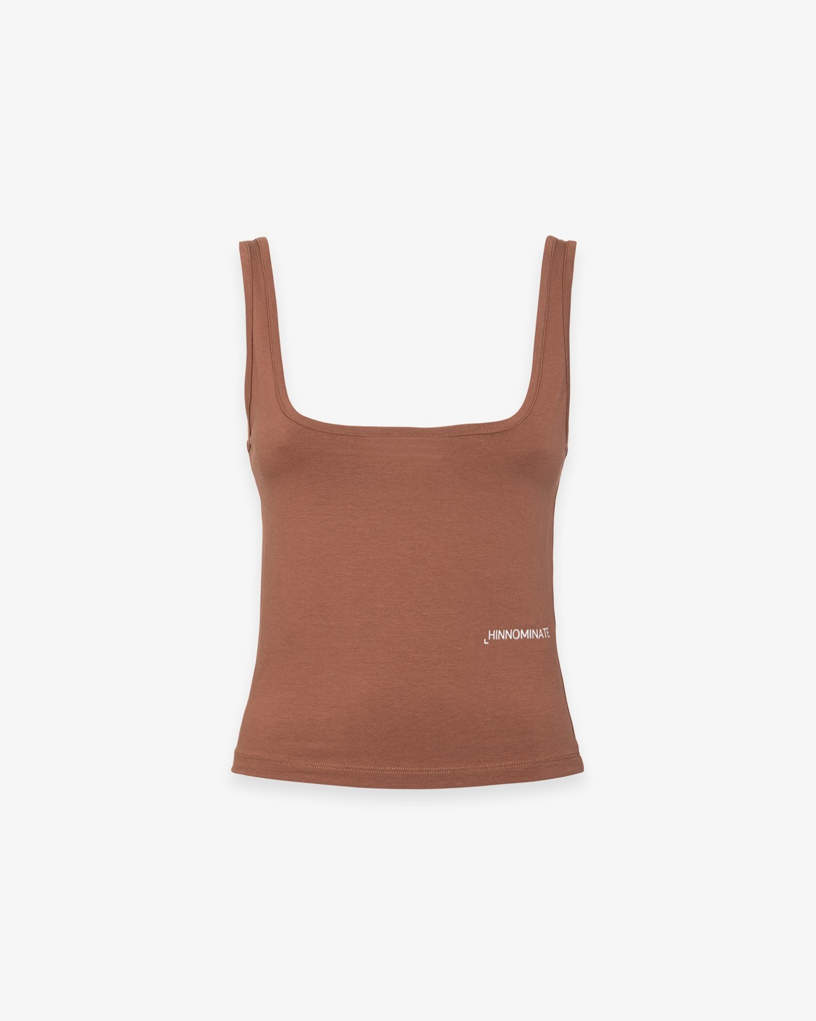 Immagine di Canotta In Bielastico Con Scollo Squadrato • Moka