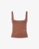 Picture of Two-way stretch tank top with square neckline • Moka