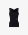Immagine di Canotta In Costina Con Scollo Rotondo • Nero