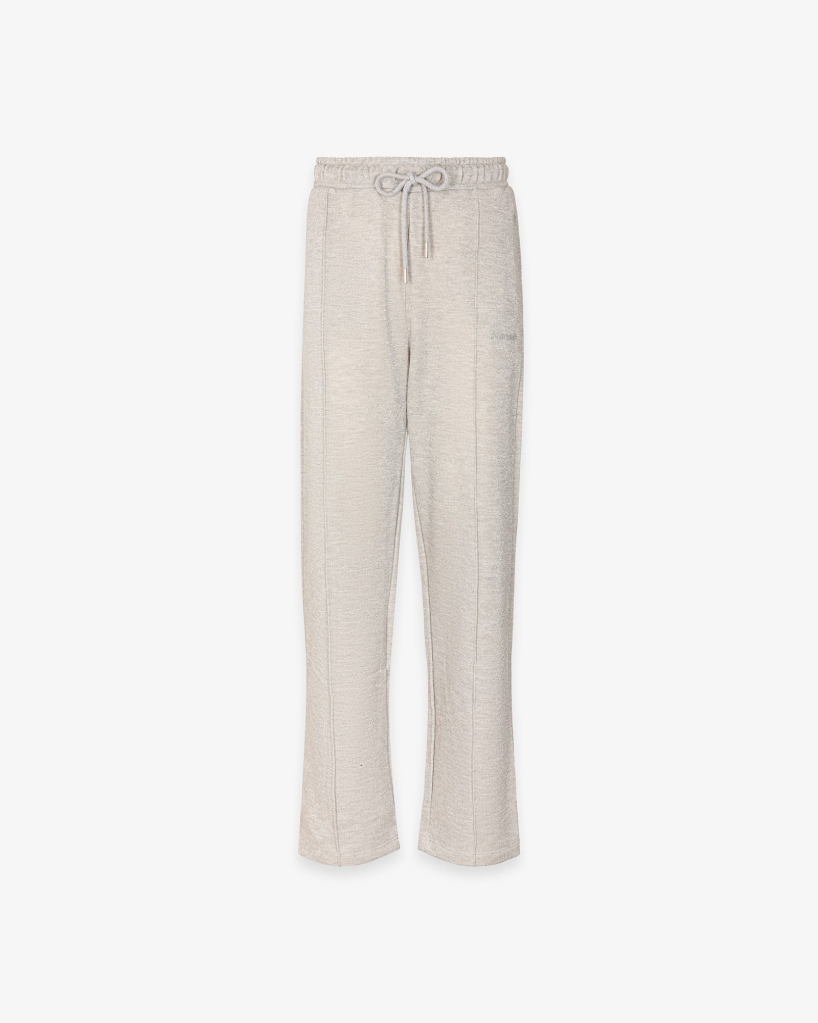 Picture of Lurex Skinny Trousers with Ribbing • Bleached Melange Grey
