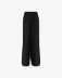 Picture of Wide Straight Linen Trousers • Black
