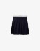 Picture of Short Pinstripe Skirt with Elastic Waist and Boxer Briefs • Blue