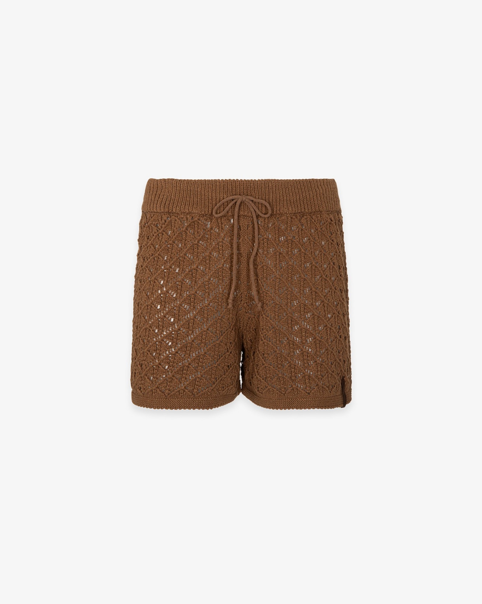Picture of Perforated Knit Shorts • Moka