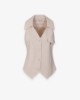 Immagine di Gilet Gessato Con Reverse • Beige