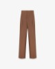 Picture of Oversized trousers with pleats • Moka