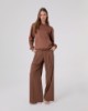 Picture of Oversized trousers with pleats • Moka