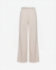 Picture of Palazzo Pants with Pleats in Linen • Beige
