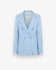 Picture of Double-breasted jacket with shoulder pads • Pastel Blue