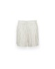 Picture of Pinstriped Linen Cuffed Shorts • White