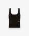 Picture of Two-way stretch tank top with square neckline • Black