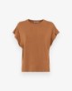 Picture of Oversized Viscose T-Shirt • Moka