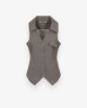 Picture of Vest with Reverse • Melange Grey