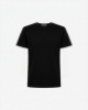 Immagine di T-Shirt In Lino Con Embossed • Nero
