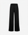 Picture of Palazzo Pants with Pleats in Linen • Black