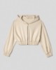 Immagine di Felpa cappuccio full zip crop in modal