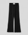 Immagine di PANTALONE IN MODAL A ZAMPETTA CON CINTO ALTO CON ETICHETTA SUL DAVANTI