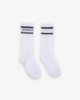 Picture of Socks with horizontal inlay and stripes • Blue