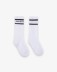 Picture of Socks with horizontal inlay and stripes • Blue