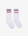 Picture of Socks with horizontal inlay and stripes • Optical White
